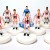 Subbuteo Andrew Table Soccer Ajaccio 2013-14 on classic Hasbro Bases